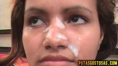 Тинка добива свршување на лицето по анален секс